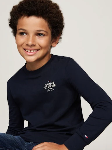 T-shirts lange mouw navy Tommy Hilfiger - Image 3