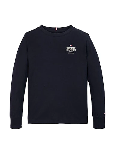 T-shirts lange mouw navy Tommy Hilfiger - Image 4