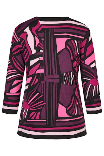 T-shirts lange mouw paars Barbara Lebek - Image 2