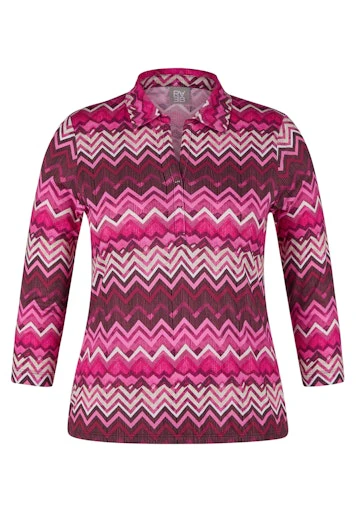 T-shirts lange mouw paars Rabe