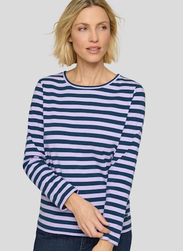 T-shirts lange mouw paars Rabe - Image 3