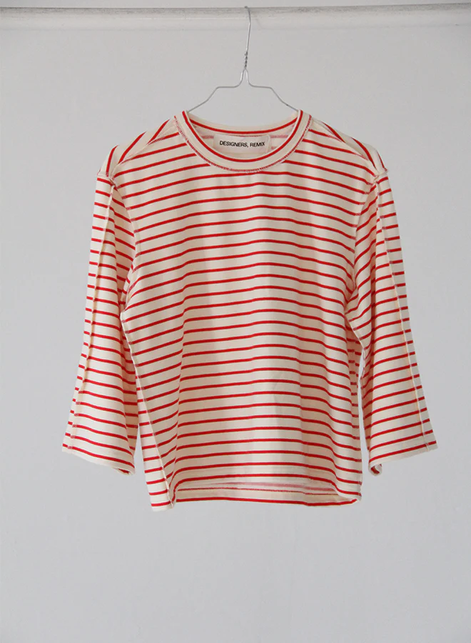 T-shirts lange mouw rood Designers Remix