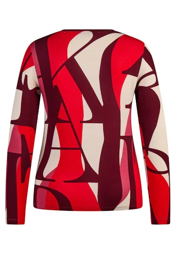 T-shirts lange mouw rood Rabe - Image 2
