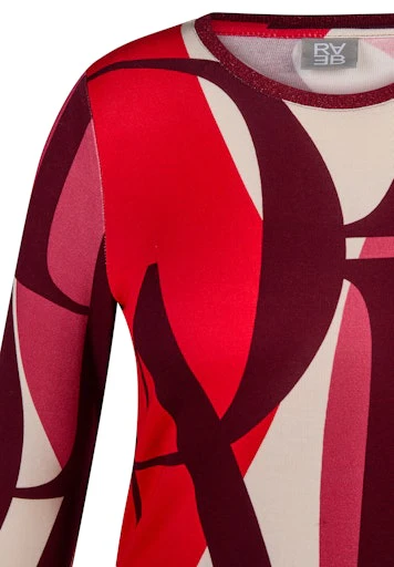 T-shirts lange mouw rood Rabe - Image 3