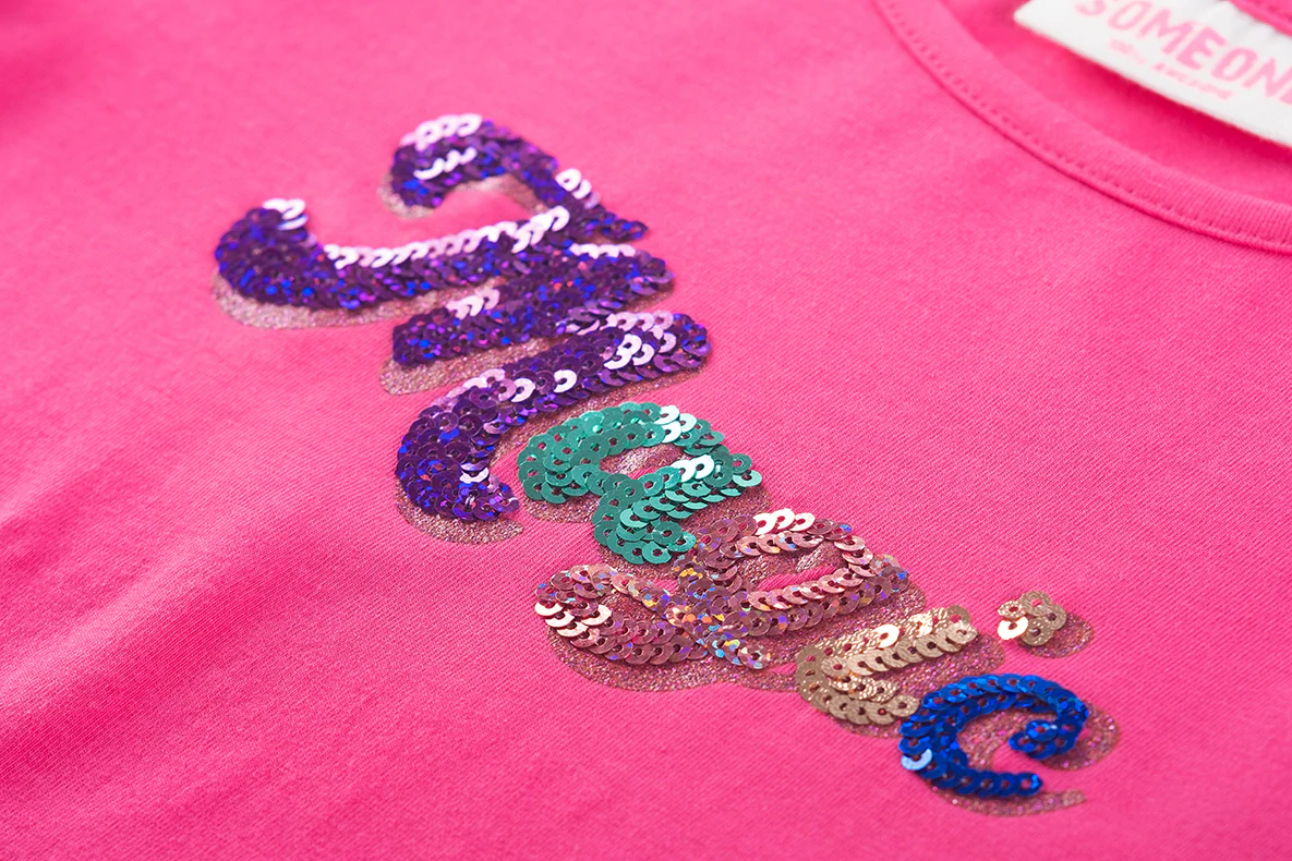 T-shirts lange mouw rood Someone - Image 2