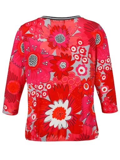 T-shirts lange mouw rood Via Appia Due - Image 2