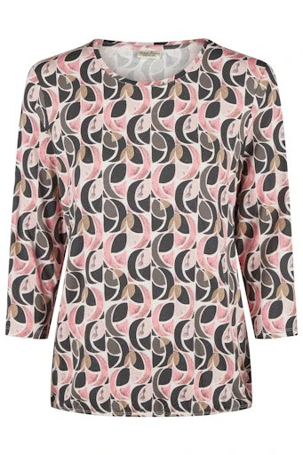 T-shirts lange mouw roze Barbara Lebek