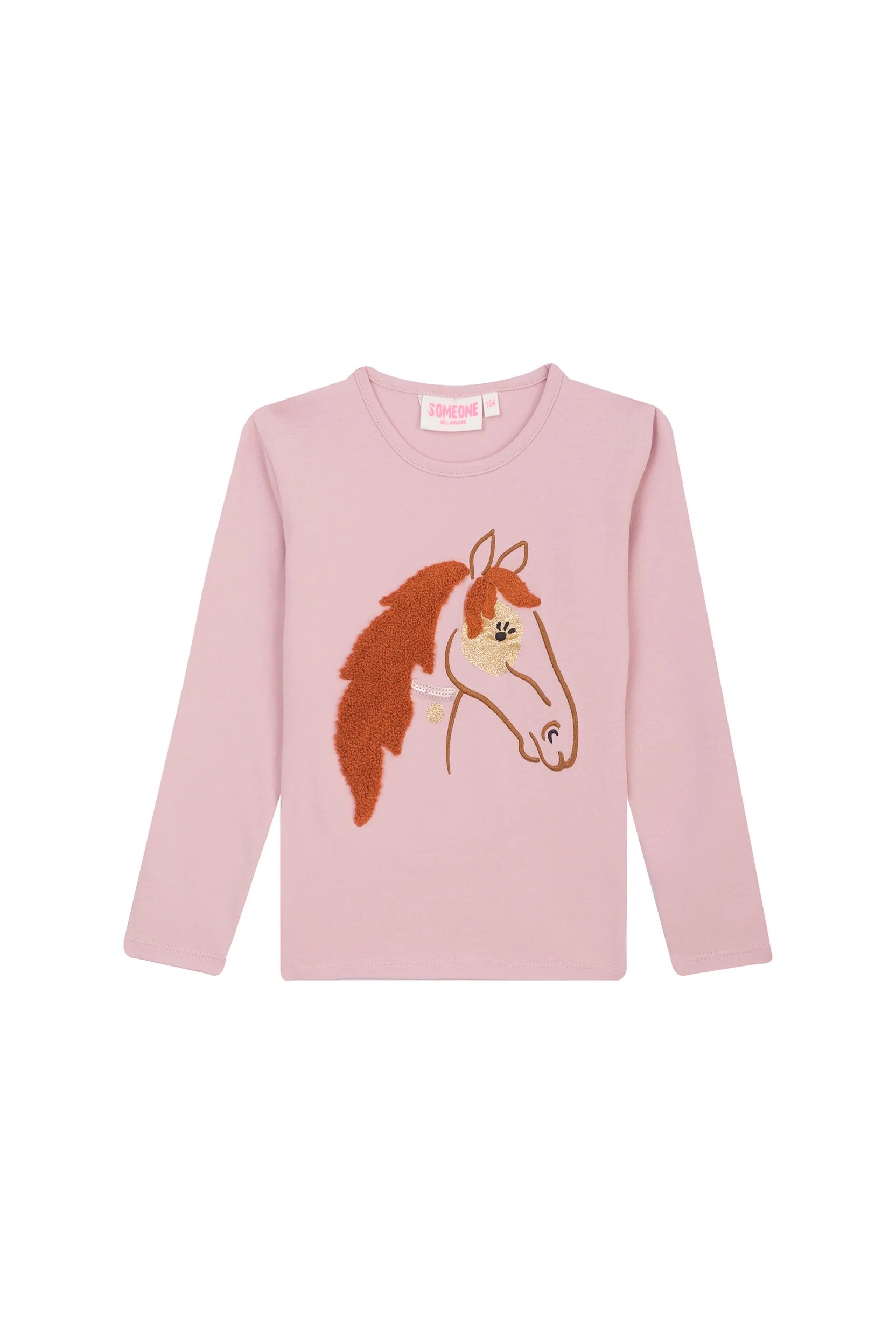 T-shirts lange mouw roze Someone