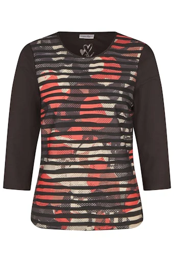 T-shirts lange mouw zwart Barbara Lebek