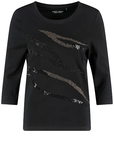 T-shirts lange mouw zwart GERRY WEBER