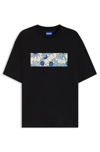 T-shirts korte mouw zwart HUGO BLUE