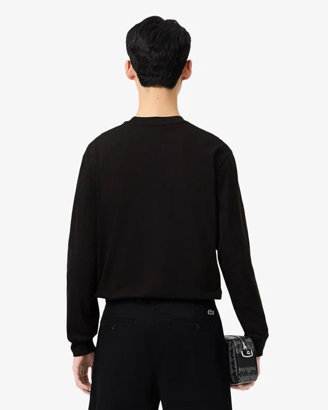 T-shirts lange mouw zwart Lacoste - Image 2