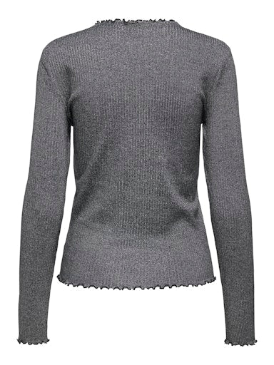 T-shirts lange mouw grijs ONLY - Image 2