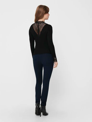 T-shirts lange mouw zwart ONLY - Image 3
