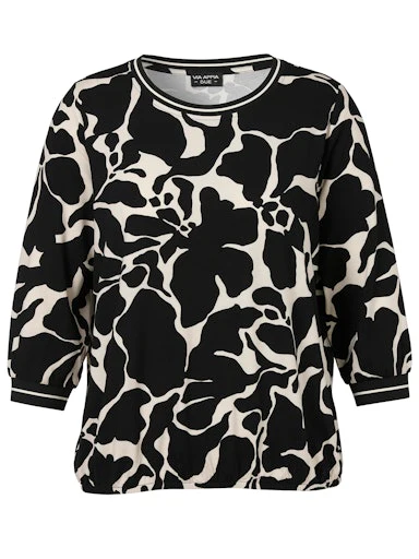T-shirts lange mouw zwart Via Appia Due