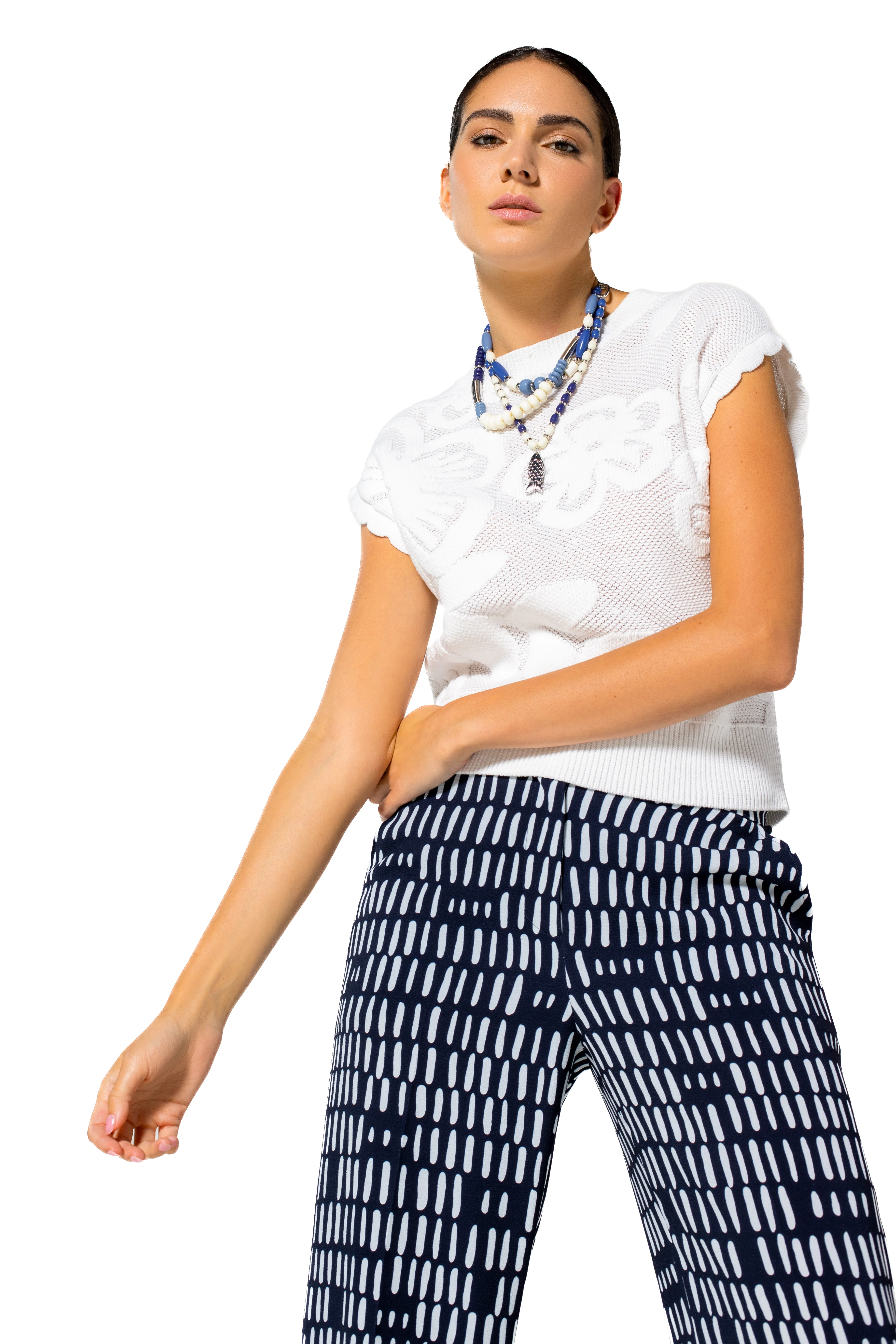T-shirts korte mouw beige Caroline Biss