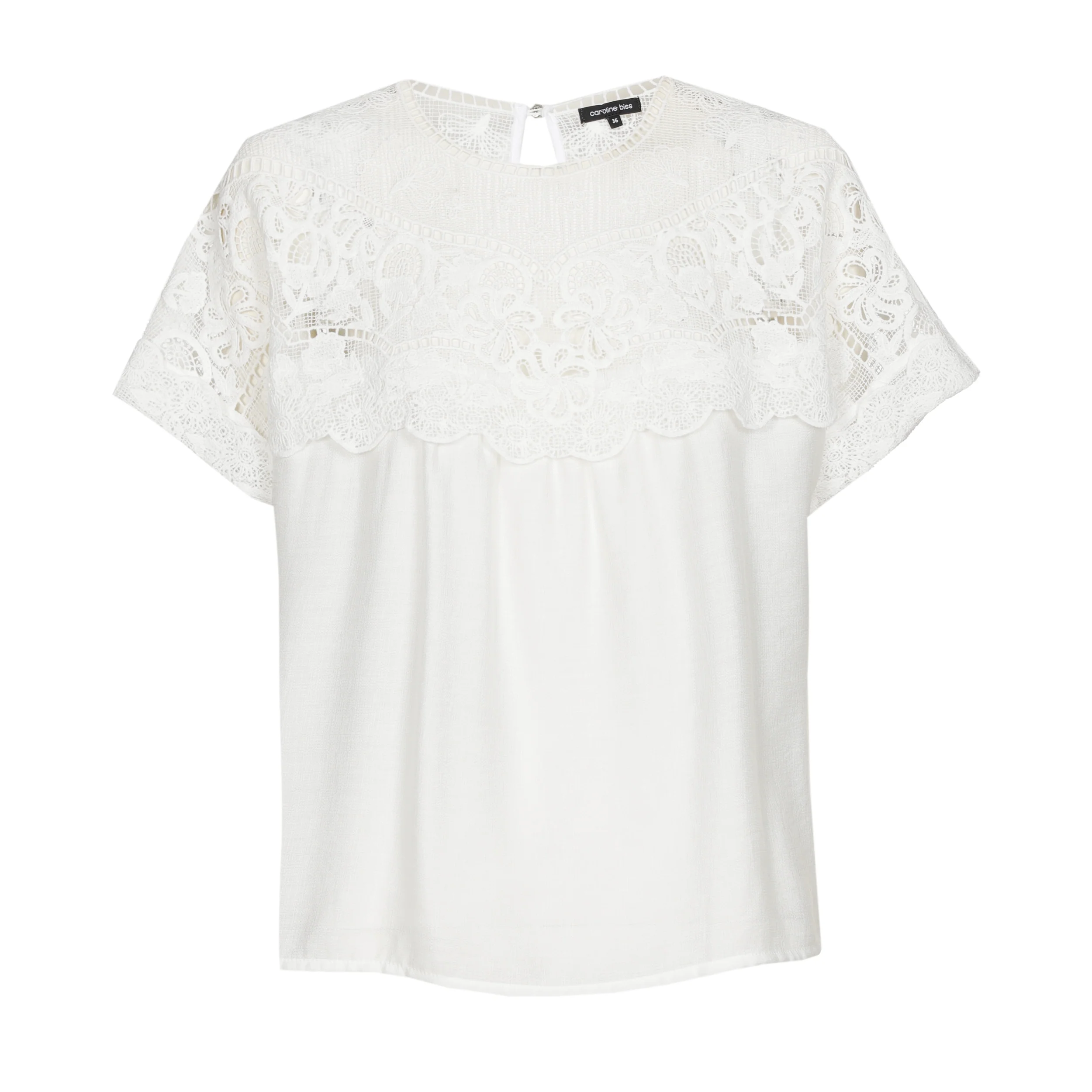 Blouses korte mouw wit Caroline Biss - Image 2