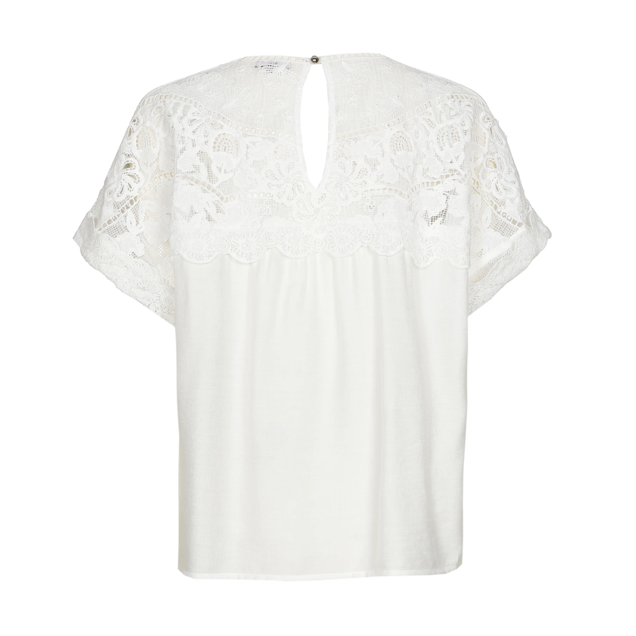 Blouses korte mouw wit Caroline Biss - Image 3