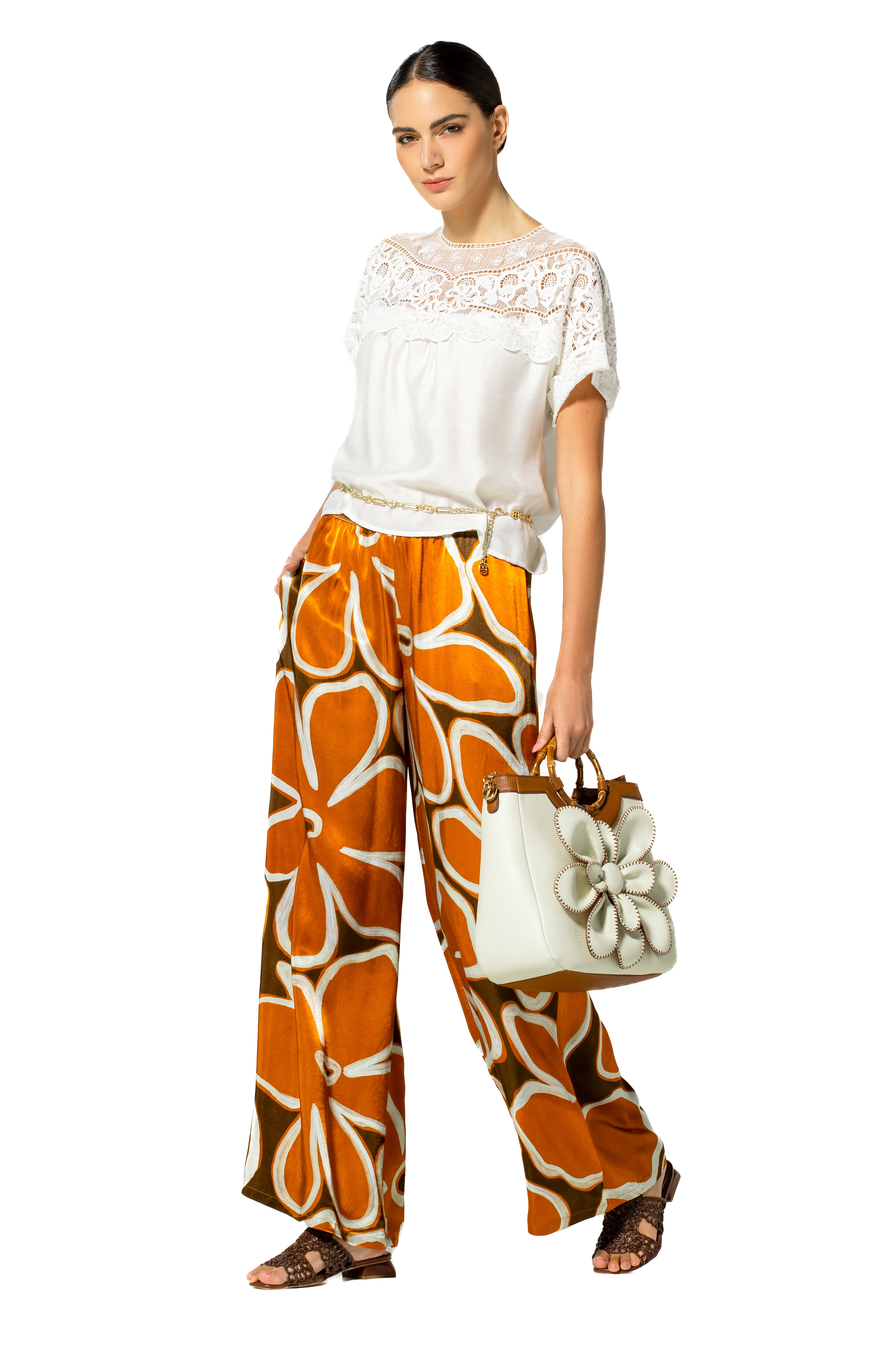 Blouses korte mouw wit Caroline Biss - Image 5