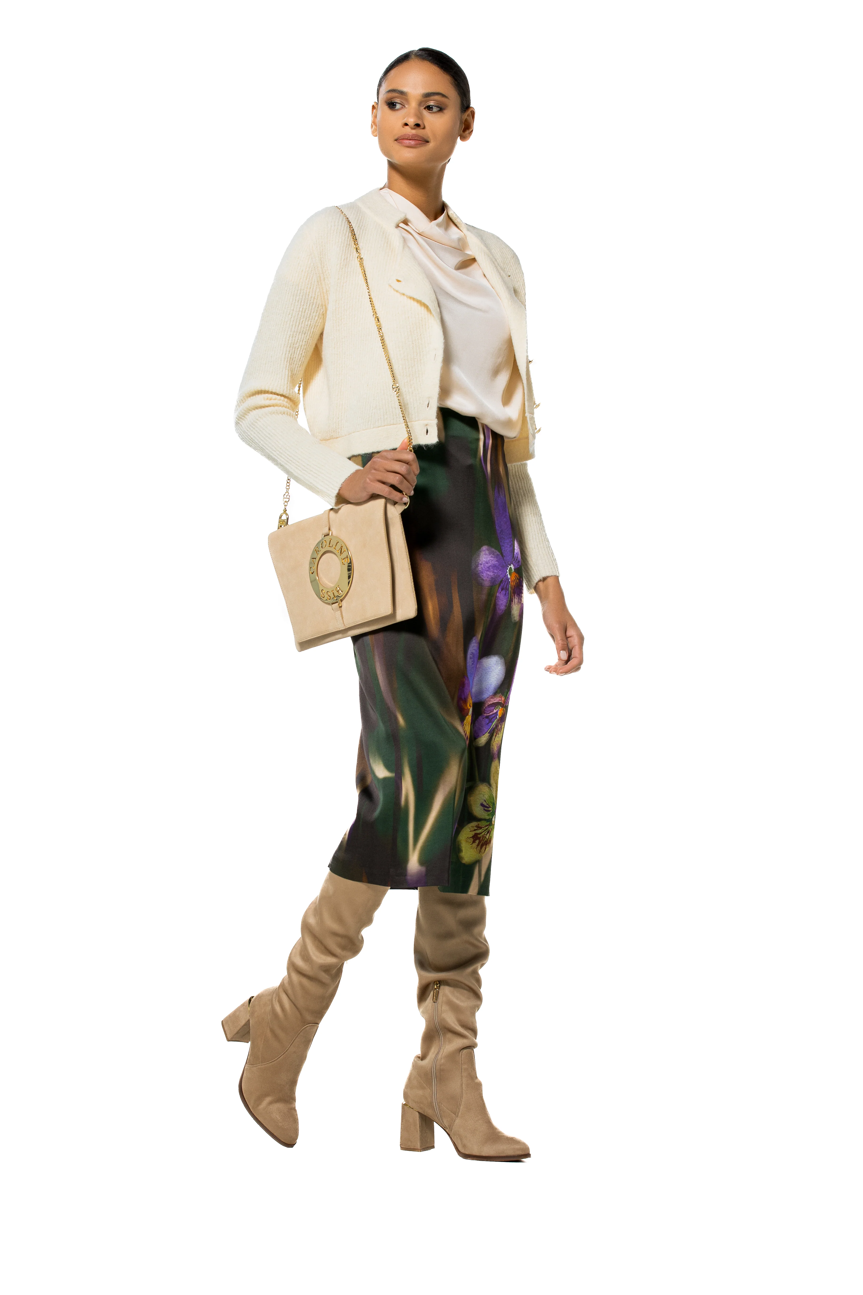 Blouses korte mouw beige Caroline Biss - Image 5