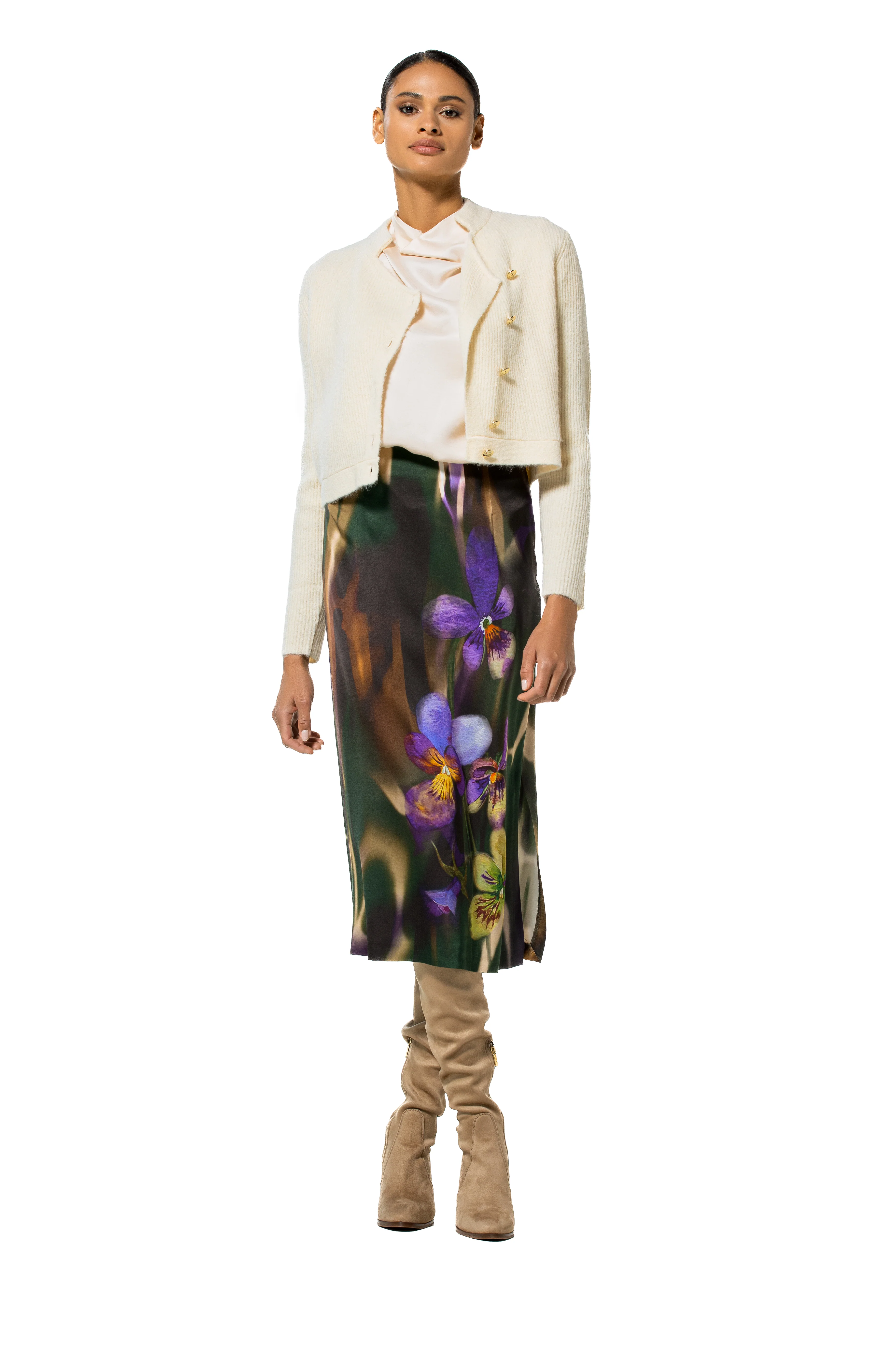 Blouses korte mouw beige Caroline Biss - Image 6