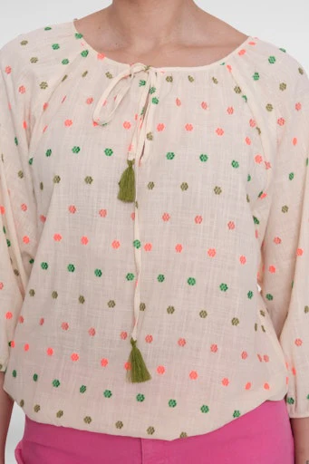 Tops beige Geisha - Image 7
