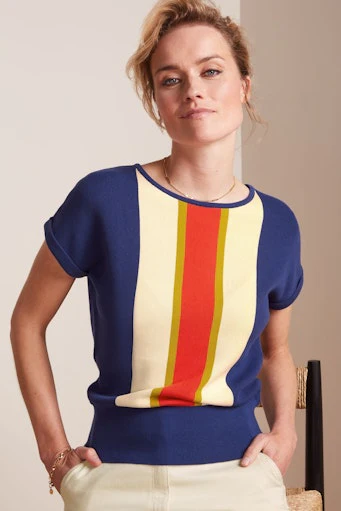 T-shirts korte mouw blauw King Louie - Image 3