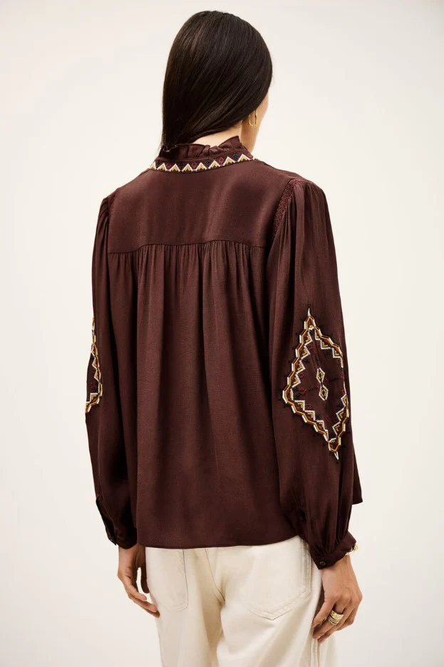 Blouses lange mouw bruin ba&sh - Image 2