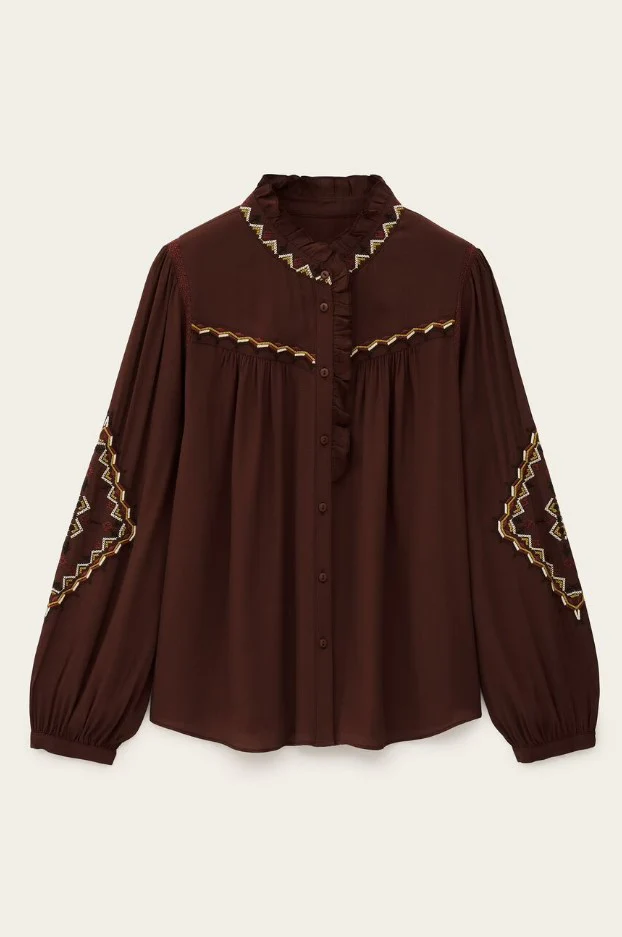Blouses lange mouw bruin ba&sh - Image 3
