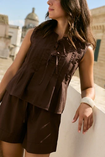 Tops bruin VILA - Image 3