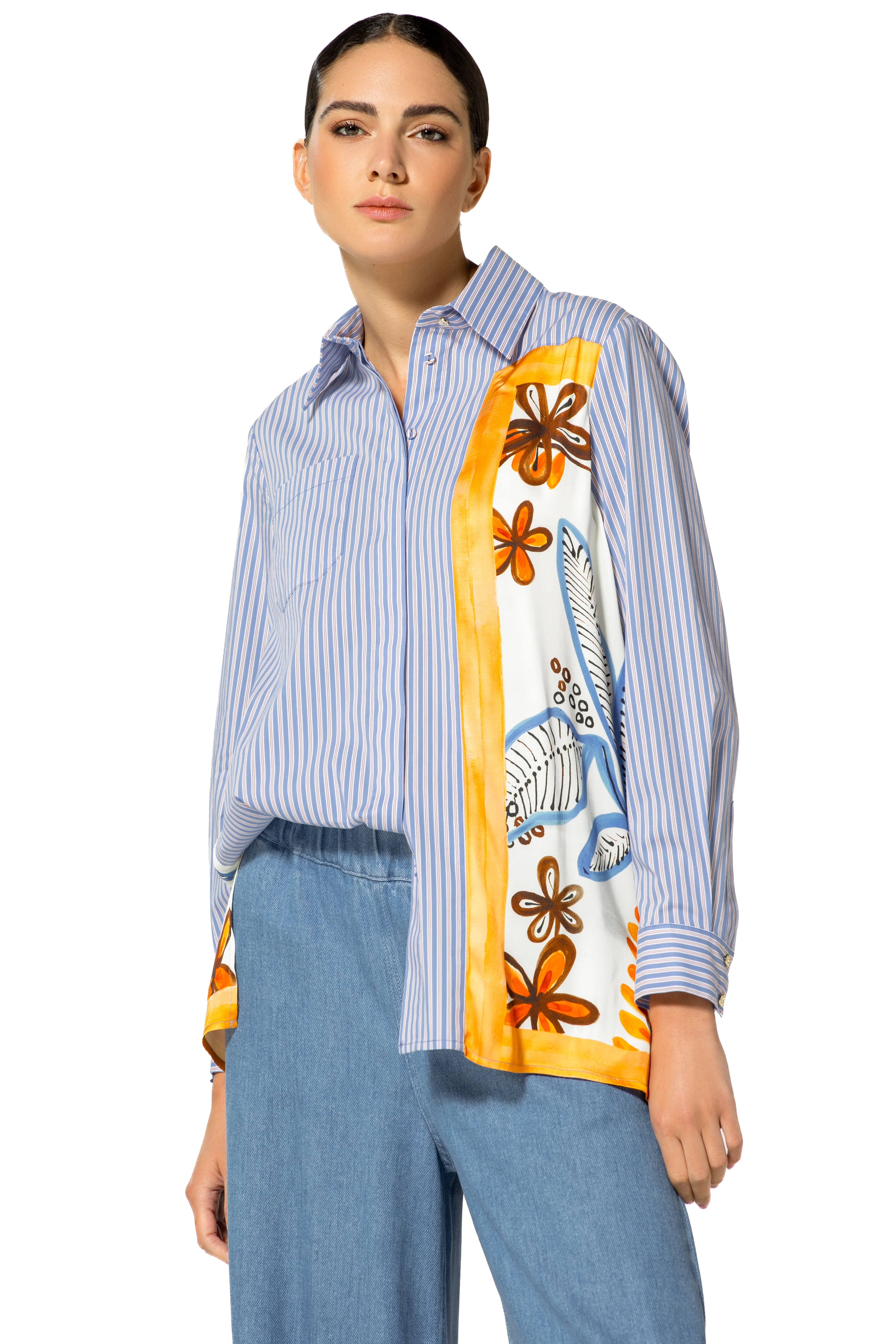 Blouses lange mouw blauw Caroline Biss - Image 5