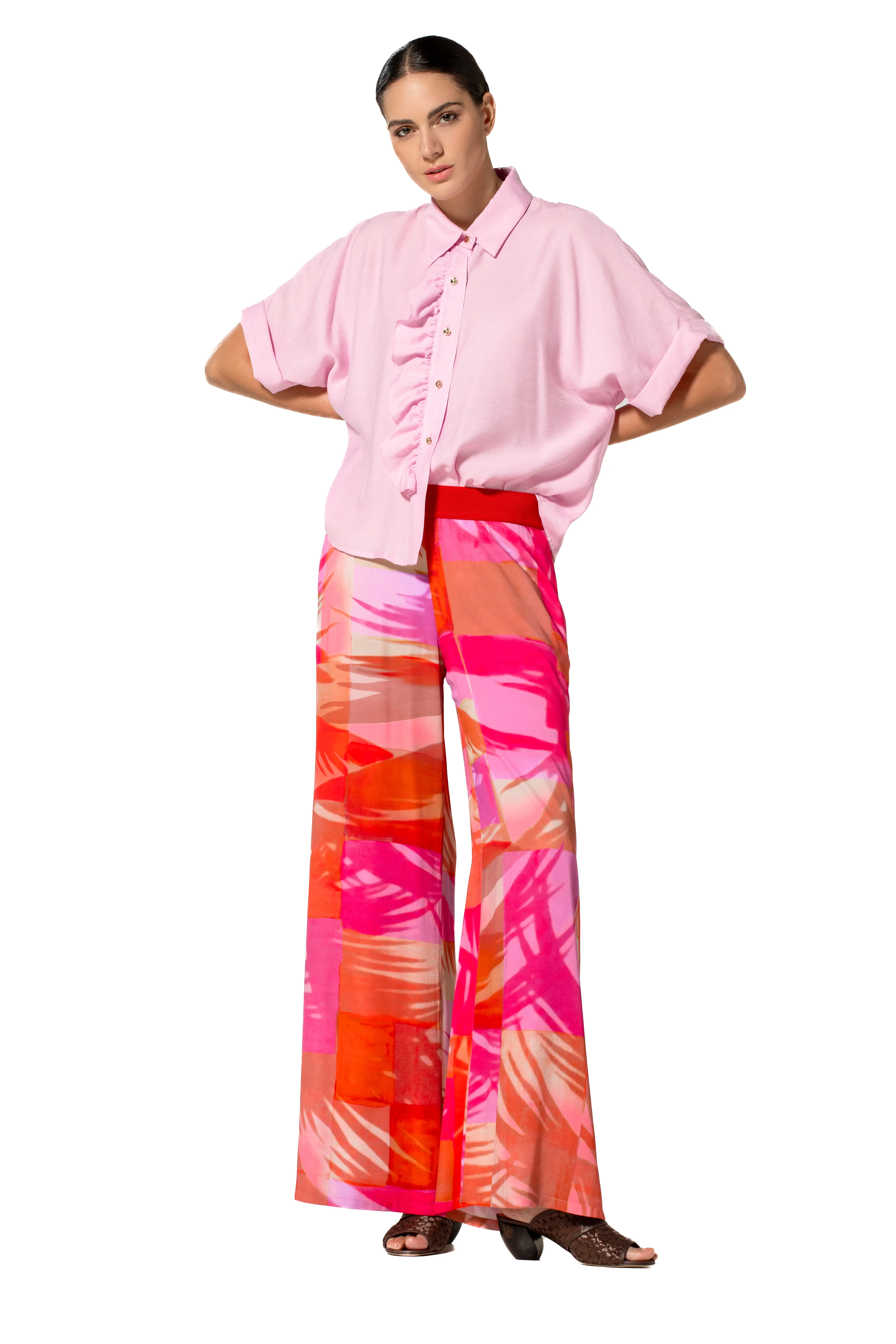 Blouses korte mouw paars Caroline Biss - Image 3