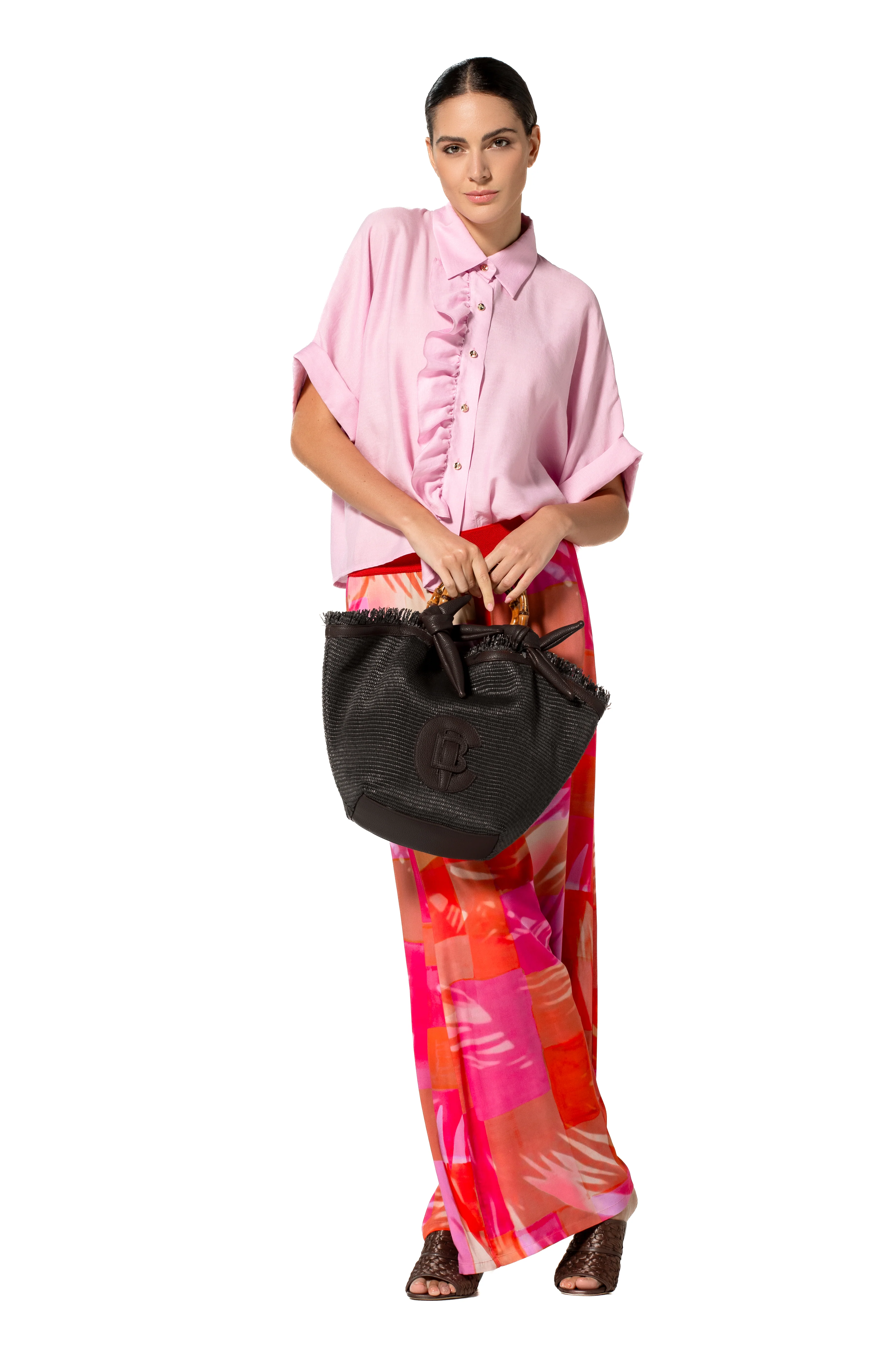 Blouses korte mouw paars Caroline Biss - Image 4