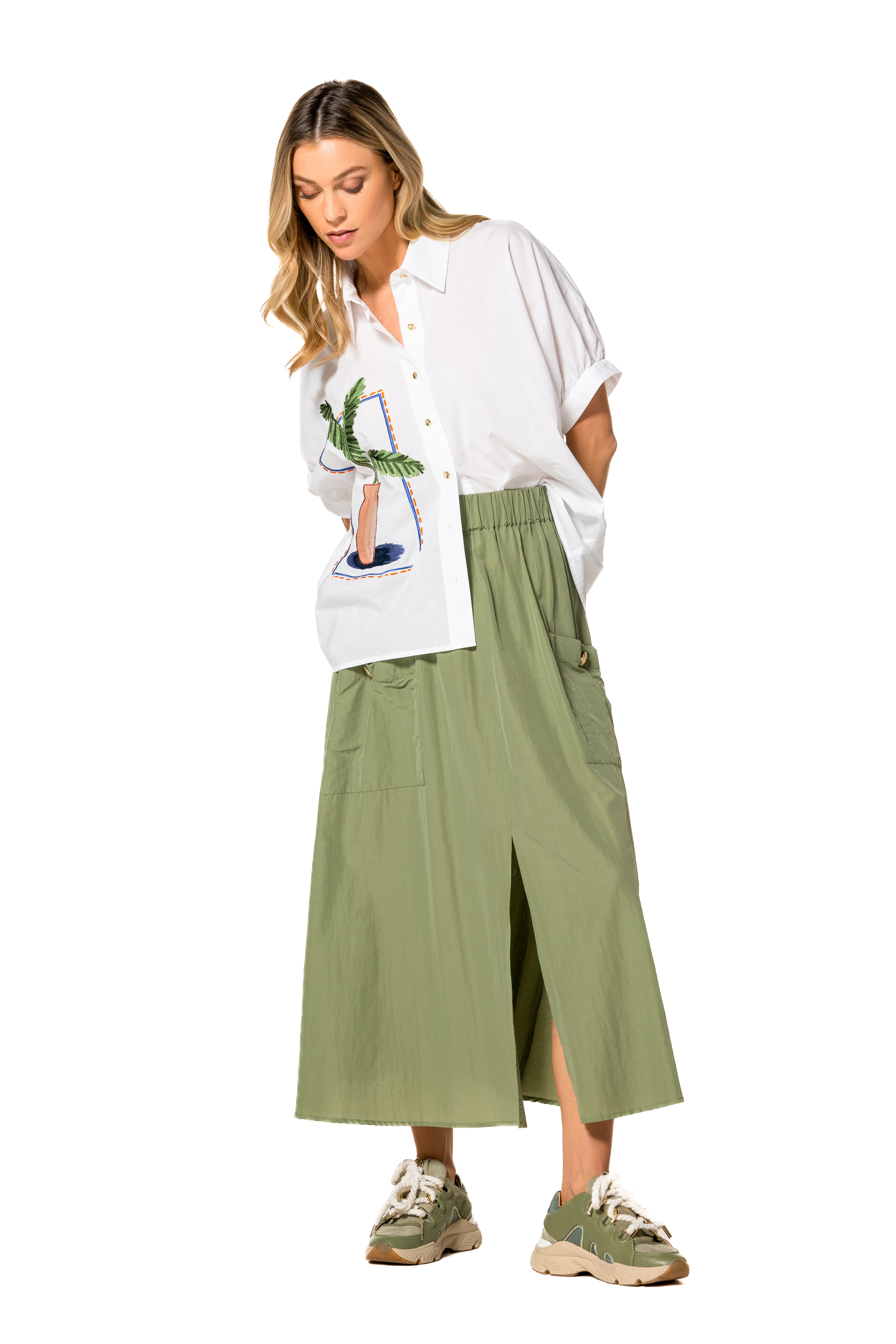 Blouses korte mouw wit Caroline Biss - Image 4