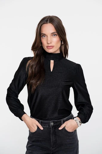 Tops zwart Geisha